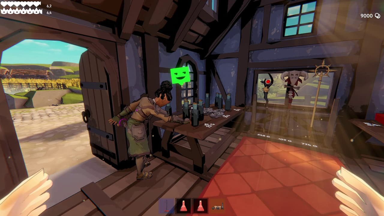 A furnished fantasy shop interior in Fell & Sell